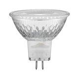 Ampoule réflecteur en verre transparent avec deux broches métalliques, lampe LED économique