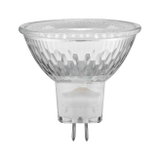 Clear glass reflector bulb with two metal pins, energy-saving LED light