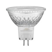 Heldere glazen reflectorlamp met twee metalen pinnen, energiezuinige LED-lamp