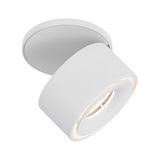 Modern white metal LED ceiling spotlight with round design for home lighting
