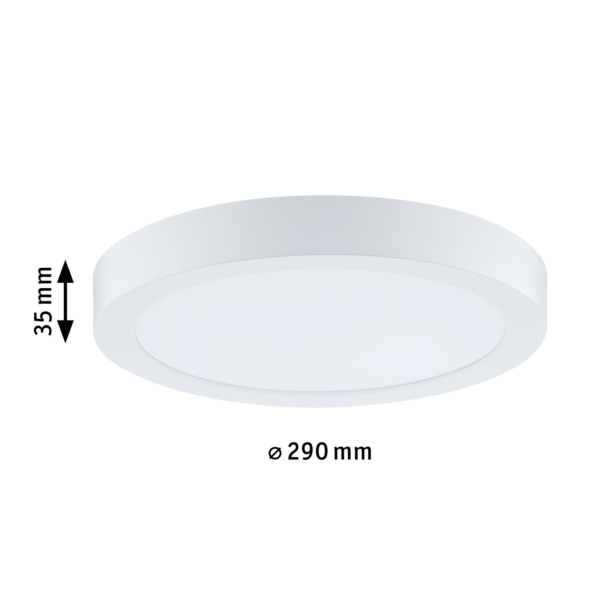 LED Panel Pisa 4000K 290mm 1800lm 17W Weiß matt
