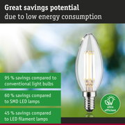 Energy-saving clear glass LED bulb with silver base for eco-friendly lighting and low power use