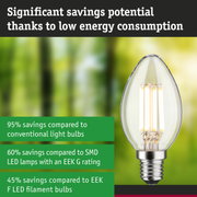 Energy-saving clear glass LED bulb with silver base for eco-friendly lighting and low power use