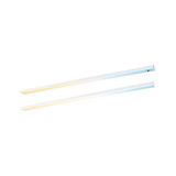 Two white LED light bars with warm and cool white light for modern indoor lighting solutions
