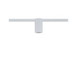 Modern white metal LED spotlight for track systems, perfect for flexible room lighting solutions