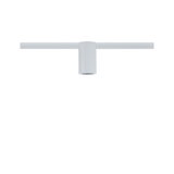 Moderne witte metalen LED-spot voor railsystemen, ideaal voor flexibele kamerverlichting