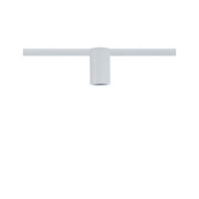 Spot LED moderne blanc en métal pour systèmes sur rail, idéal pour un éclairage d’intérieur flexible