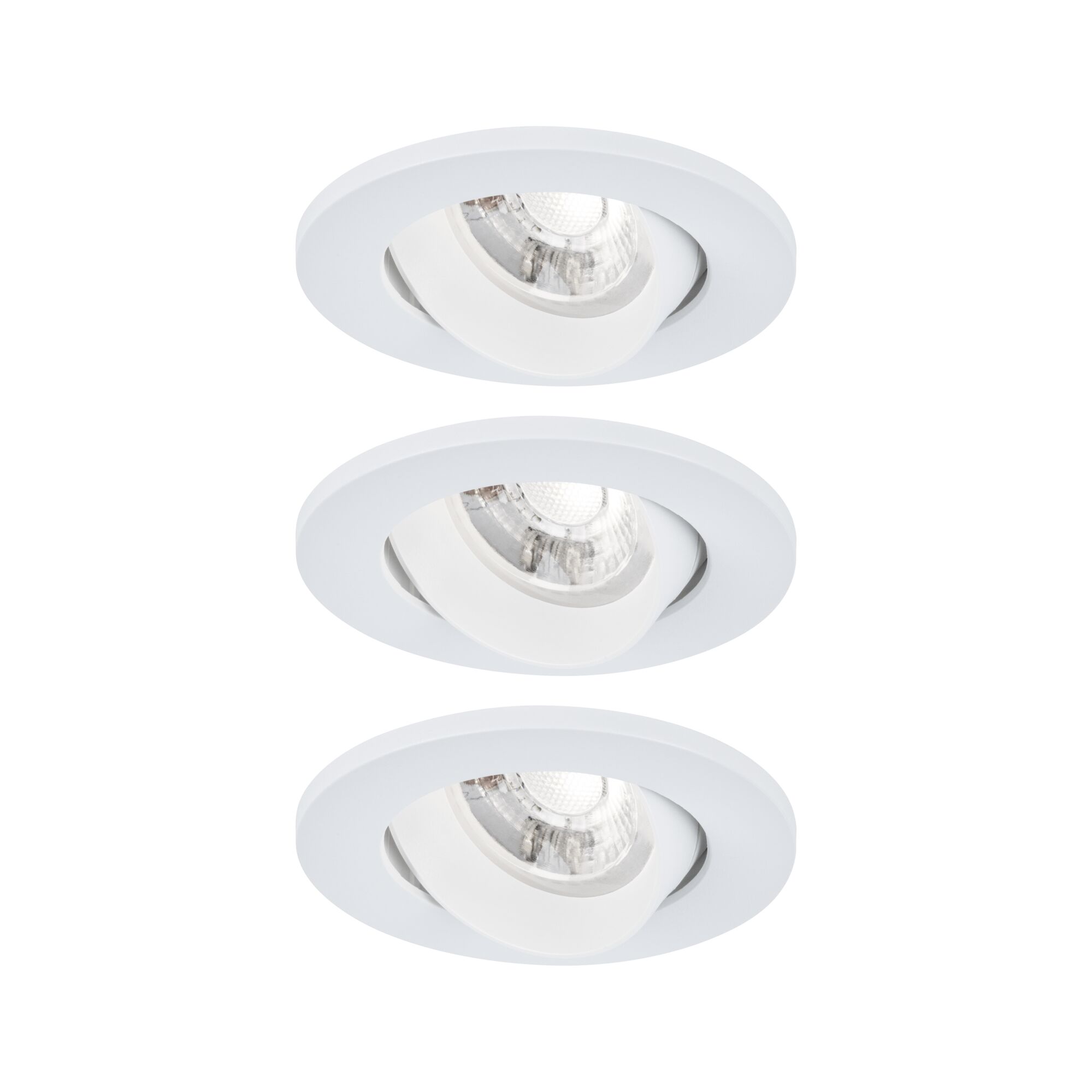 LED-indbygningsarmatur Salerno 4000K 67mm 3x204lm 3x2,9W Mat hvid
