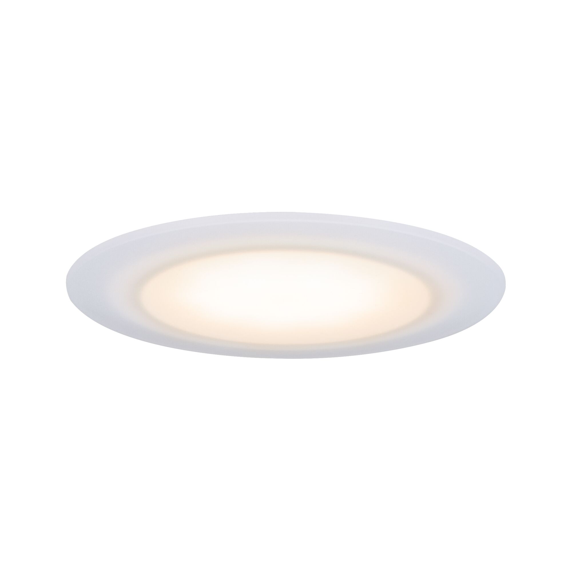 Plafonnier LED rond en plastique blanc avec lumière blanche chaude pour éclairage intérieur