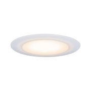 Plafonnier LED rond en plastique blanc avec lumière blanche chaude pour éclairage intérieur