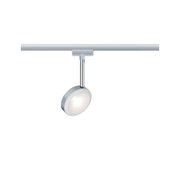 Moderner LED-Spot in Silber aus Metall mit schwenkbarem Kopf für flexible Beleuchtung