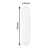 Ampoule LED blanche allongée de 135 mm de long et 26 mm de diamètre pour éclairage moderne