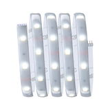 Fleksibel LED-lysskinne med hvide LED'er og selvklæbende bagside til alsidig belysning.