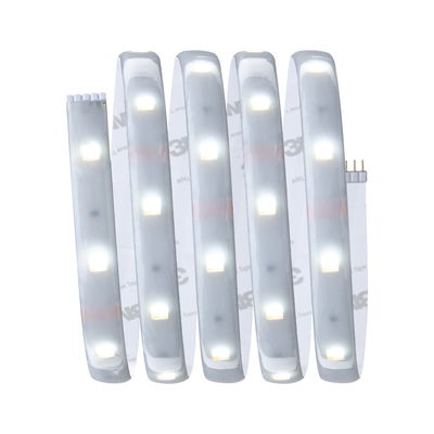 Flexibele LED-lichtstrip met witte LEDs en zelfklevende achterkant voor veelzijdige verlichting.