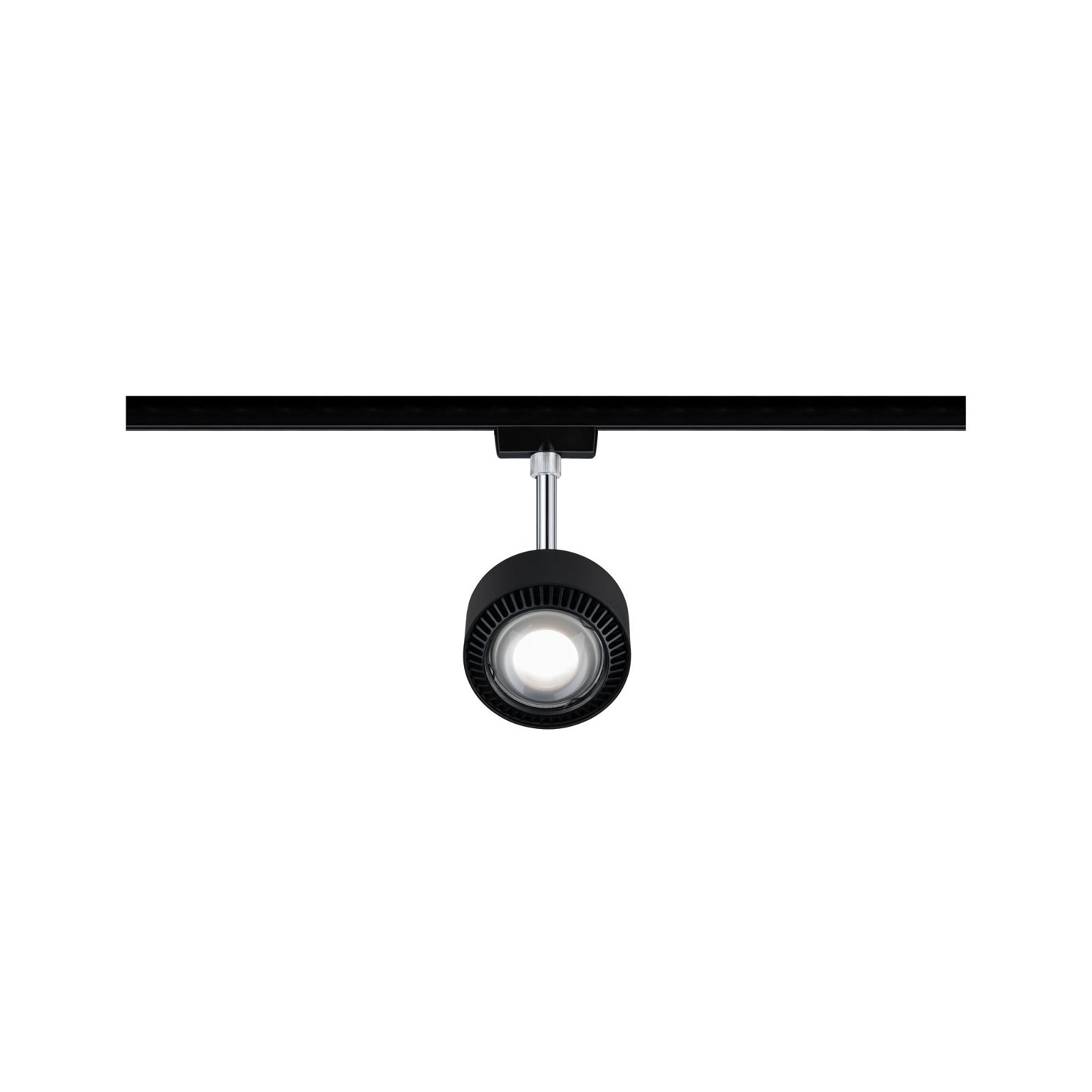 URail LED Rail spot Aldan Individual Spot 498lm 8W 2700K dimmable 230V Black matt/Chrome
