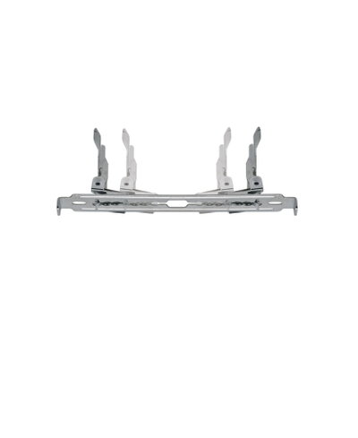 Support métallique argenté pour spots LED encastrés garantissant une fixation sûre au plafond