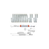 Bande LED blanche avec alimentation et câbles de connexion pour solutions d'éclairage flexibles