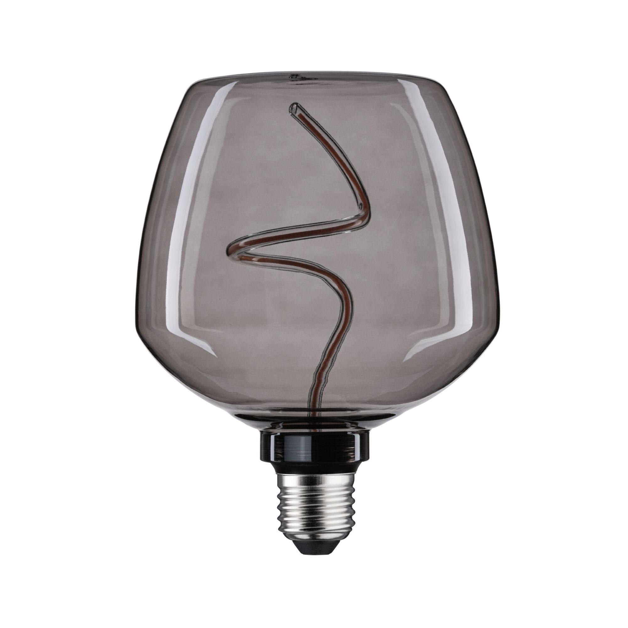 Light bulb with smoky glass and decorative LED filament for stylish lighting solutions