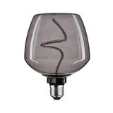 Light bulb with smoky glass and decorative LED filament for stylish lighting solutions