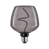 Glühbirne mit rauchgrauem Glas und dekorativem LED-Filament für stilvolle Beleuchtung