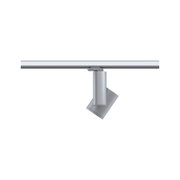 Moderner silberner LED-Strahler aus Metall mit verstellbarem Kopf für flexible Beleuchtung