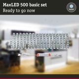 MaxLED 500 basic set with flexible LED strips in daylight white for easy room lighting