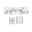 Profilé de strip LED Duo Installation set Clix – Pack de 2 Transparent Connecteur en plastique transparent pour profils LED en aluminium avec guide de montage pour bandes lumineuses.