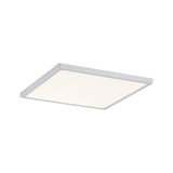 Plafonnier LED carré blanc plat avec éclairage uniforme pour espaces de vie modernes