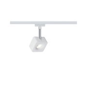 Moderner weißer LED-Spot aus Metall mit verstellbarem Kopf für flexible Beleuchtung