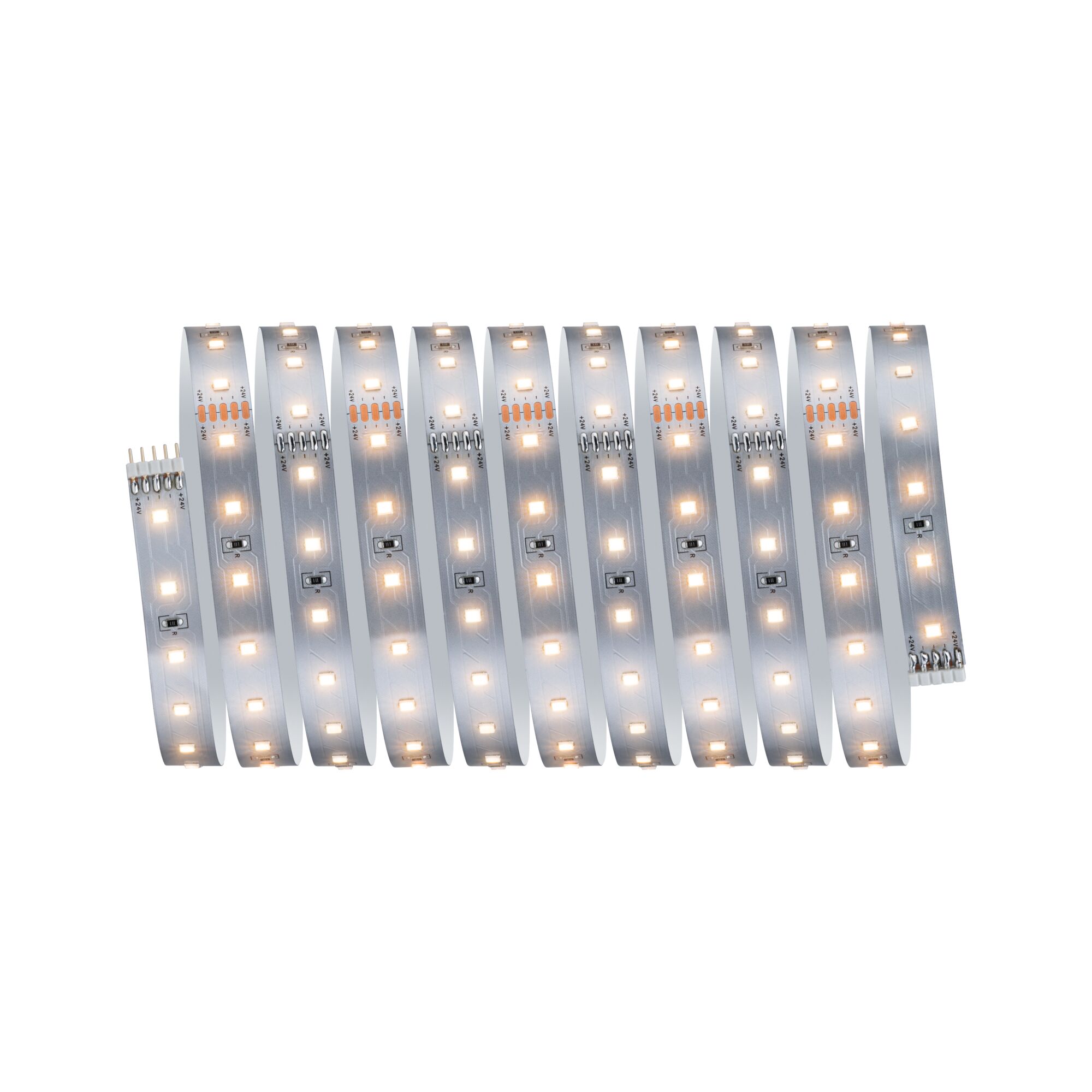 Flexible LED strip with warm white LEDs for versatile modern lighting applications