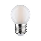Small matte white LED bulb with E27 base for energy-efficient lighting solutions