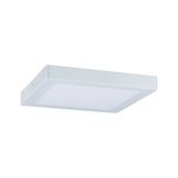 Square white LED ceiling light with matte frame for modern indoor lighting solutions