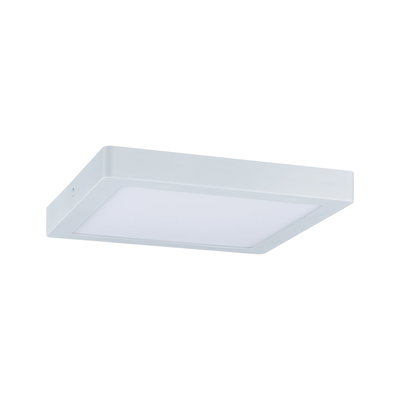 Square white LED ceiling light with matte frame for modern indoor lighting solutions
