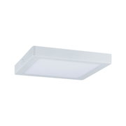 Square white LED ceiling light made of plastic for modern indoor lighting