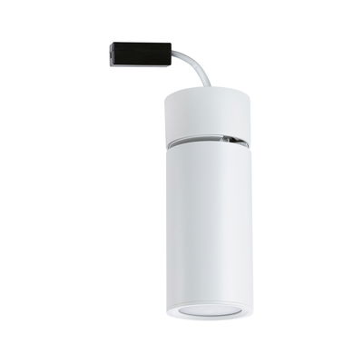 Spot LED de plafond moderne en métal blanc avec câble flexible pour éclairage d'accentuation