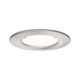 Ronde inbouwspot van geborsteld aluminium in zilver voor moderne LED-plafondverlichting