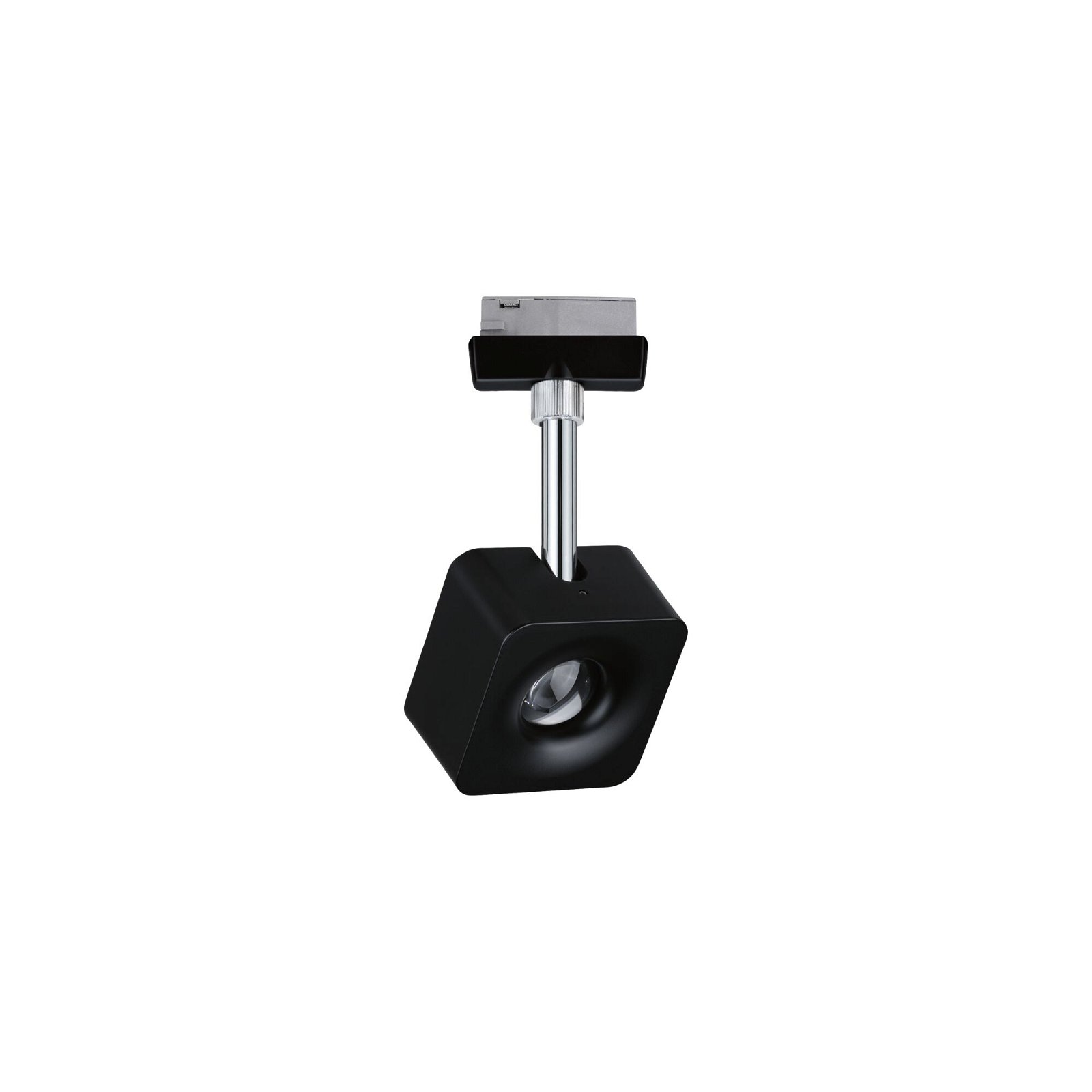 URail LED Schienenspot Cube Einzelspot 520lm 8W 2700K dimmbar 230V Schwarz matt/Chrom