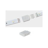 White plastic LED strip connector for flexible light strip installation and easy connection