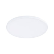 Plafonnier LED rond blanc en plastique avec éclairage économique