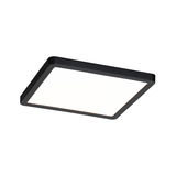 Plafonnier LED carré noir avec diffuseur blanc pour éclairage moderne