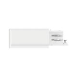 Boîtier en plastique blanc avec borne à vis pour connexions électriques, accessoire LED