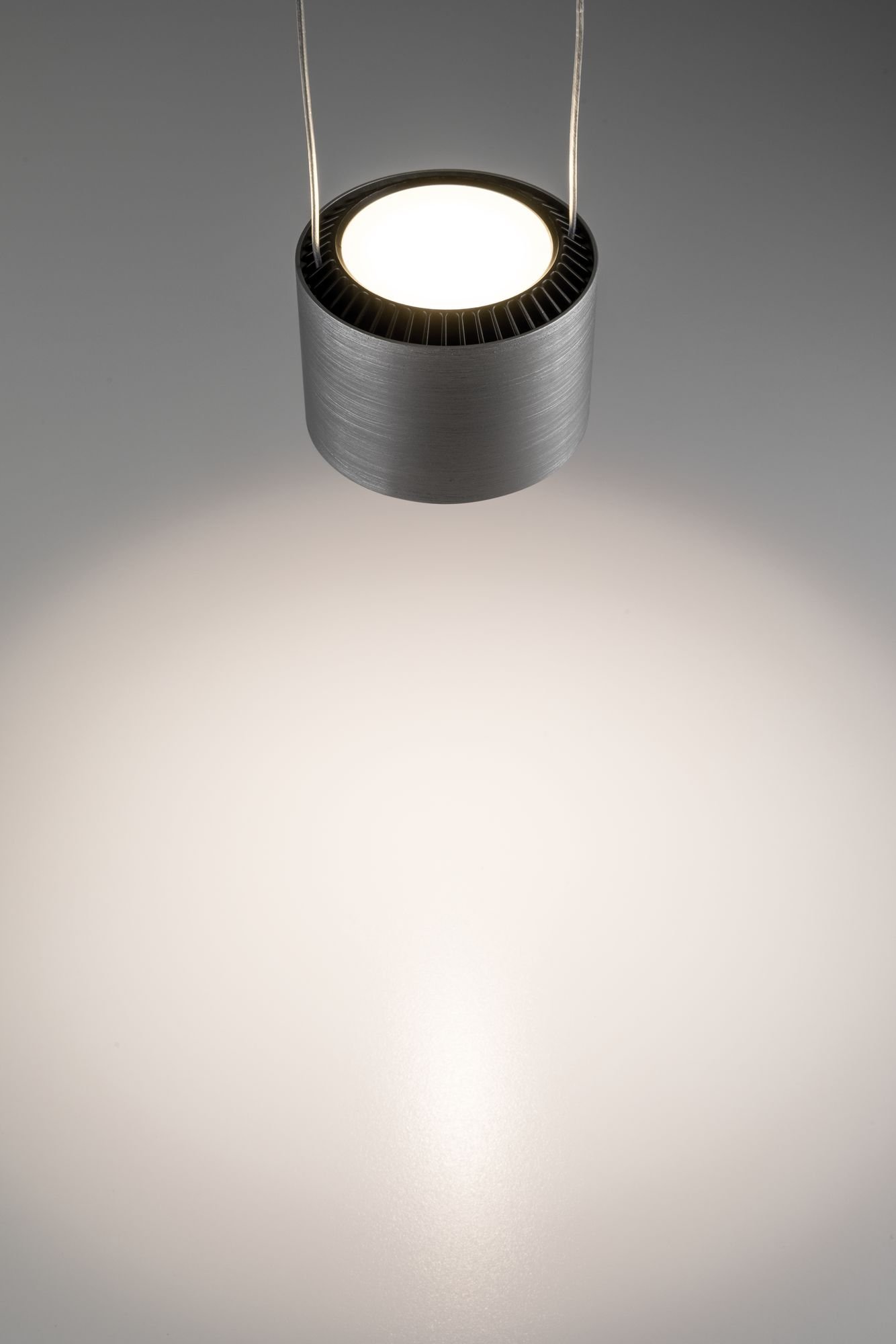 LED Pendelleuchte Aldan 2700K 880lm / 480lm 8,5 / 1x4,5W Schwarz/Alu gebürstet dimmbar