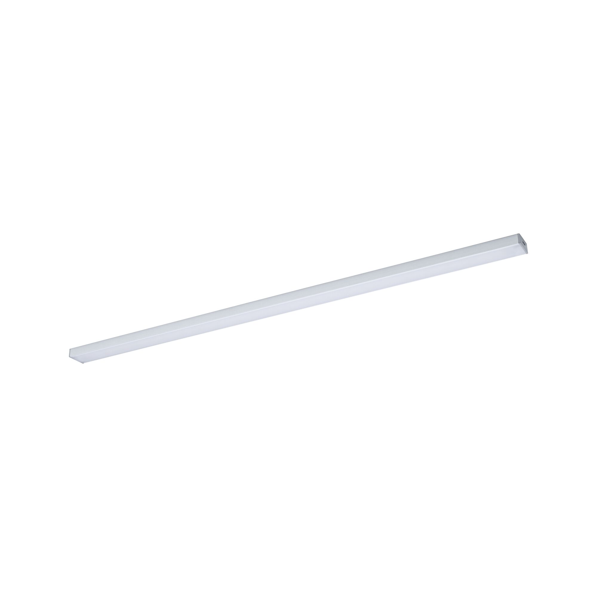 Slim white LED ceiling light made of plastic for modern indoor lighting and energy-saving illumination.