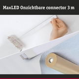 MaxLED onzichtbare connector 3 m wit voor LED-verlichting met flexibele montage