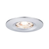Spot encastré rond avec cadre blanc en métal pour éclairage LED moderne au plafond