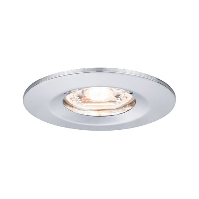 Round recessed light with white metal frame for modern LED ceiling lighting
