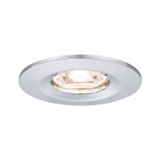 Round recessed light with white metal frame for modern LED ceiling lighting