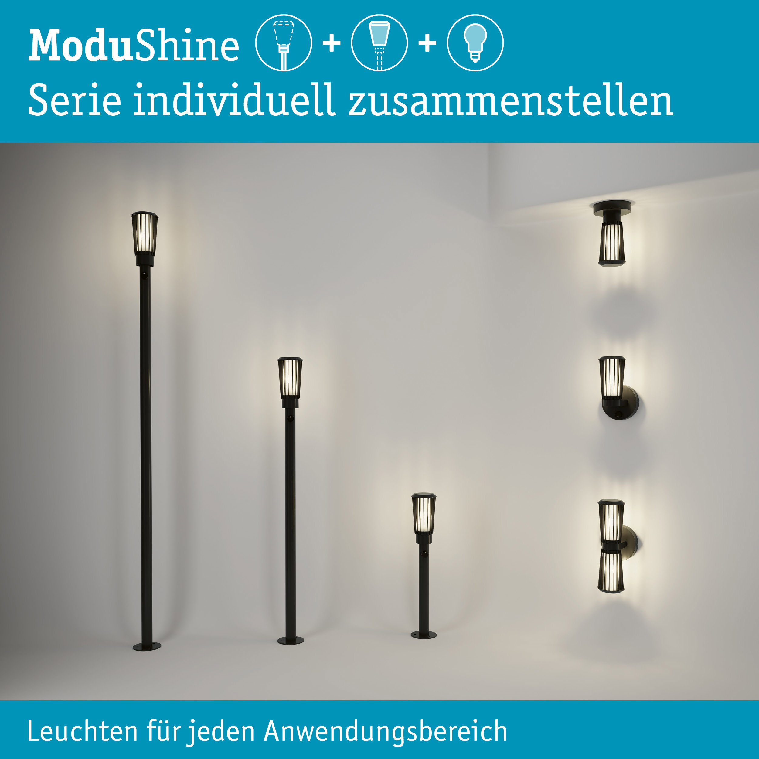 Set ModuShine Poller Trivana Klein ohne Sensor Anthrazit