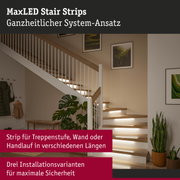 MaxLED Stair Strips LED-Treppenbeleuchtung in Weiß für sichere Stufenbeleuchtung im Wohnbereich