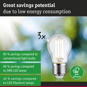 Energy-saving clear glass LED light bulb with silver base for efficient sustainable lighting